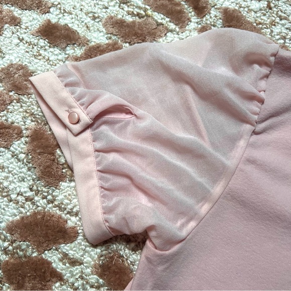 Wolford Light Pink Puff Sleeve Bodysuit – Size M - Picture 7 of 7